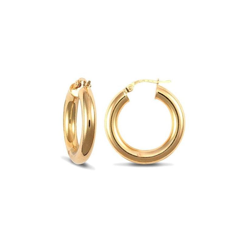 9ct Yellow Gold 23mm Hoop Earrings