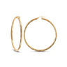 9ct Yellow Gold 55mm Twist Hoop Earrings