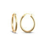 9ct Yellow Gold Oval Hoop Earrings