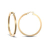 9ct Yellow Gold 45mm Squared Hoop Earrings