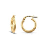 9ct Yellow Gold 13mm Twist Hoop Earrings