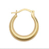 9ct Yellow Gold 17mm Hoop Earrings