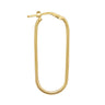9ct Yellow Gold U Shaped Hoop Earring