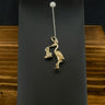 9ct Yellow Gold Stork Charm 1.8g