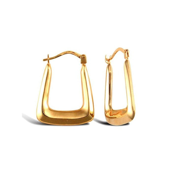 9ct Yellow Gold Handbag Creole Earrings