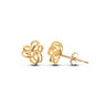 9ct Yellow Gold Knot Stud Earrings