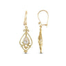 9ct Yellow Gold Cubic Zirconia Drop Earrings