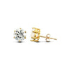 9ct Yellow Gold 6mm CZ Stud Earrings