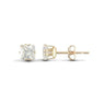 9ct Yellow Gold 7mm Square CZ Stud Earrings