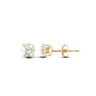 9ct Yellow Gold 4mm Square CZ Stud Earrings
