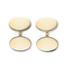 9ct Yellow Gold Oval Cufflinks