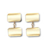 9ct Yellow Gold Rectangle Cufflinks