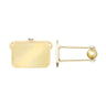 9ct Yellow Gold Rectangle Cufflinks with Swivel Back