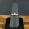 18ct White Gold Approx. 0.15ct Diamond Solitaire Ring Size P 3.0g