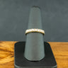 18ct Yellow Gold 7 Stone Diamond Band Ring Size N 1/2 4.0g