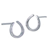 Silver Horseshoe Studs