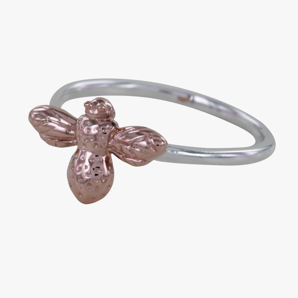 Gold Plated Adjustable Bee Ring