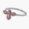 Gold Plated Adjustable Bee Ring
