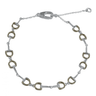 Silver & Gold Plated Quad Snaffle Bracelet
