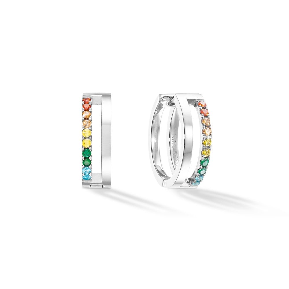 Eternal Unity Crystal Hoops Multicolour