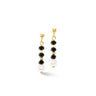 Mystic Pearl Earrings Black Gold