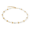 GeoCUBE® Iconic Nature Necklace Gold White