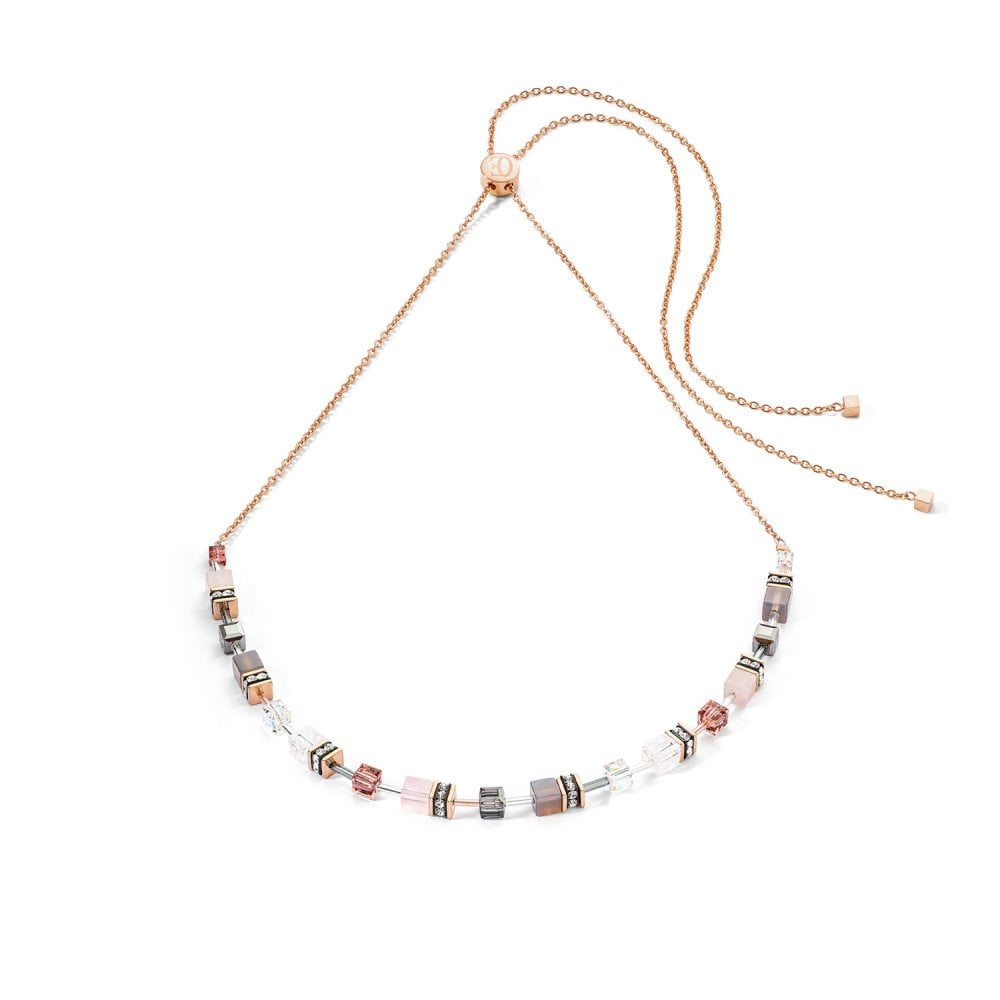 GeoCUBE® Iconic Nature Chain Necklace Rose