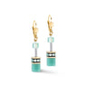 GeoCUBE® Iconic Mono Gold Earrings Green