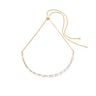 Princess Pearls Chain Necklace Gold White