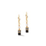 Sparkling Princess Earrings Gold Black