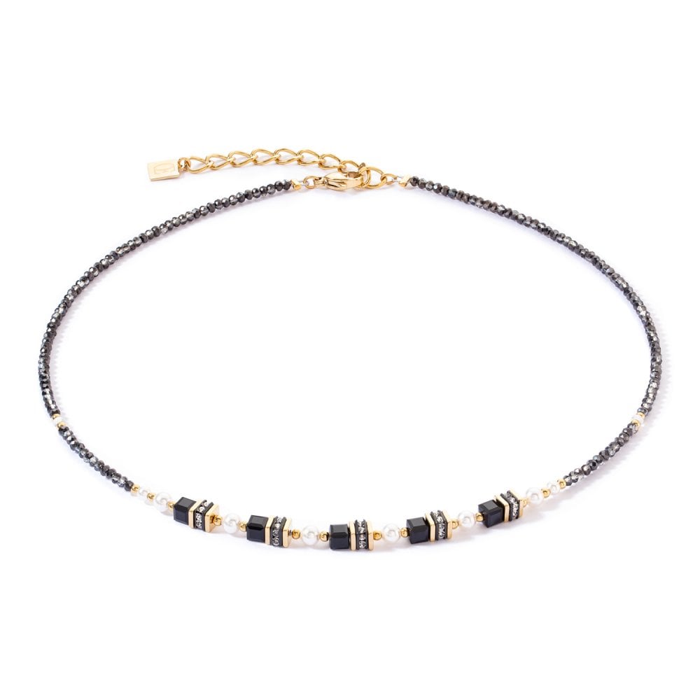 Sparkling Princess Necklace Gold Black