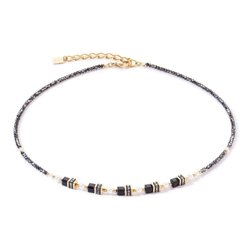 Sparkling Princess Necklace Gold Black