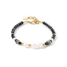 Pearls & Onyx Bracelet Gold