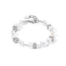 GeoCUBE® Iconic Nature Bracelet Silver White
