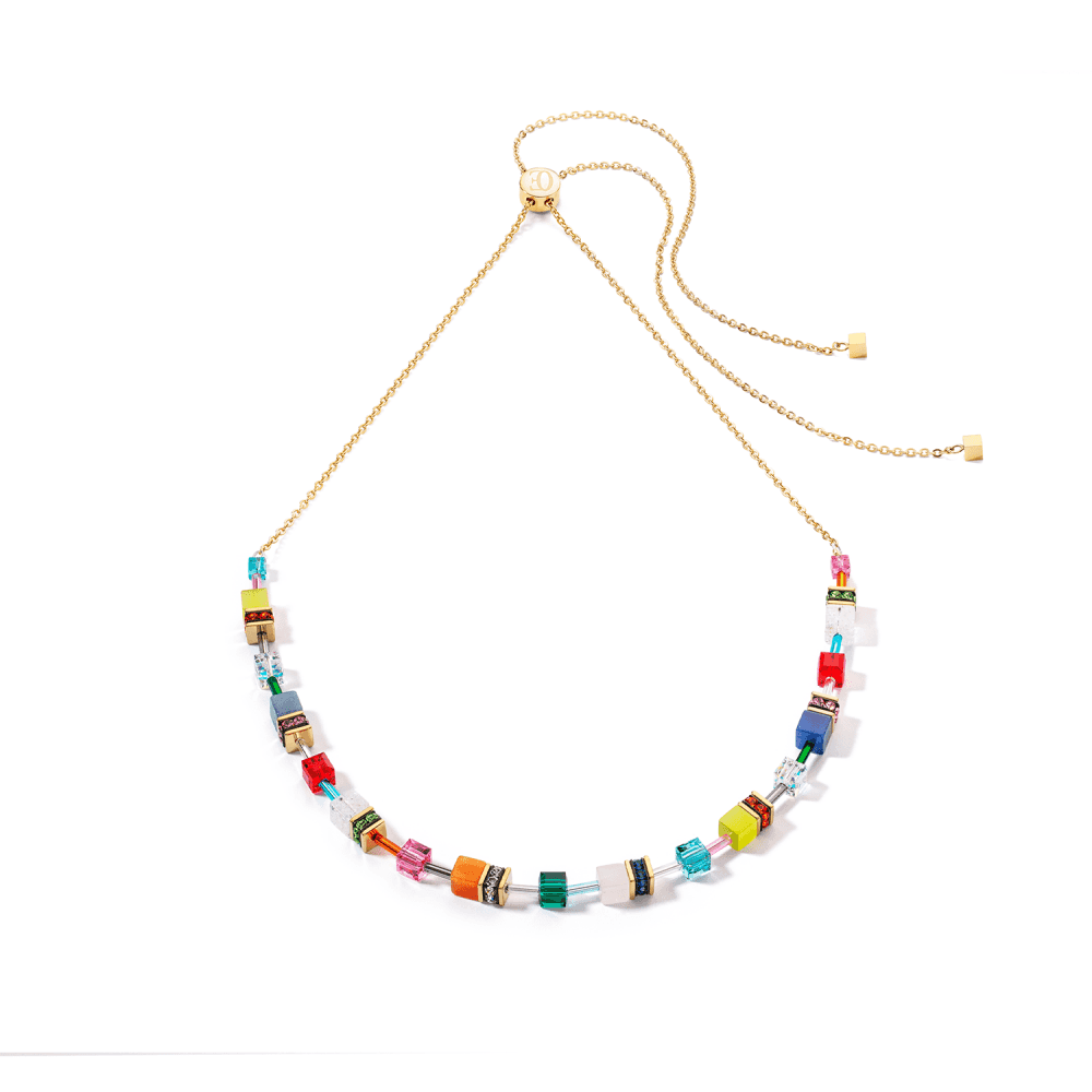 GeoCUBE® Iconic Nature Chain Necklace Dopamine