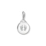 Charm Pendant Disc Baby Footprint