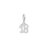 Charm Pendant Number 18 with Zirconia