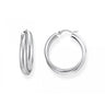 Big Intertwined Hoops Silver
