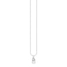 Necklace Intertwined Heart Zirconia Pendant Silver