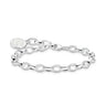 Charm Bracelet Belcher White Coin Silver 19