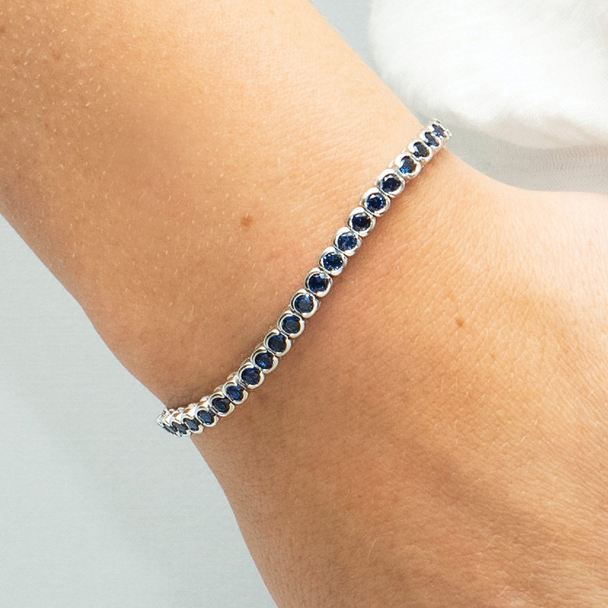 Blue Moon Tennis Toggle Bracelet