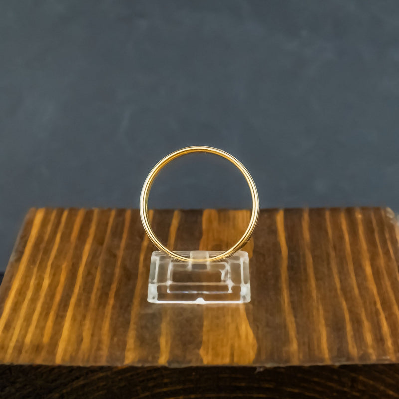 18ct Two Tone Gold Band Ring Size Z2 1/2 8.9g