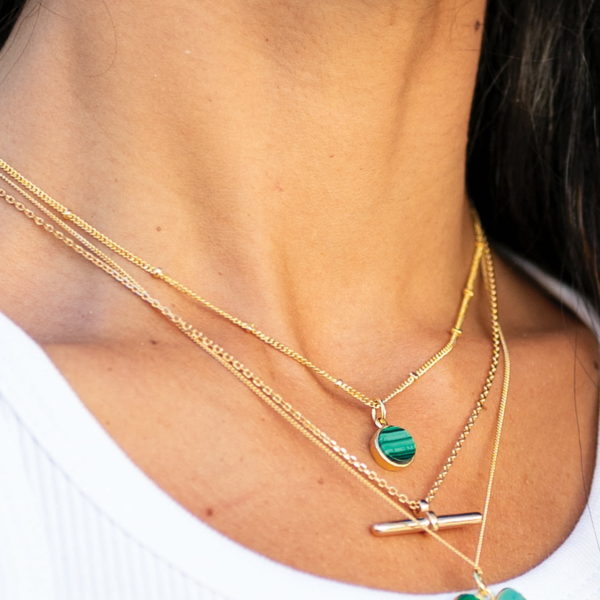 Kaori Gemstone Pendant Necklace