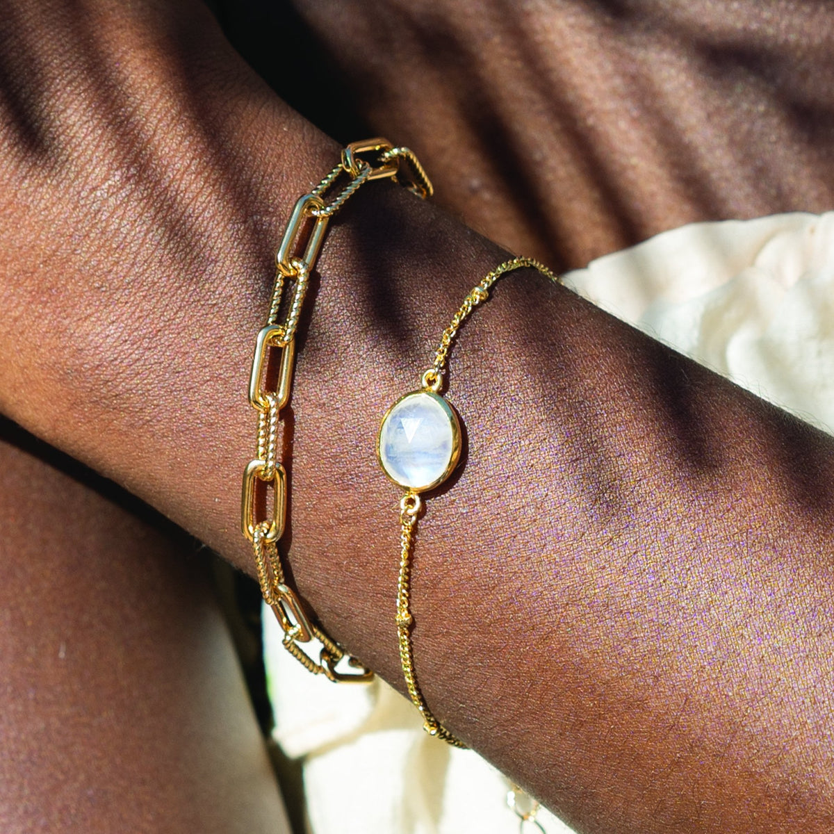 Antigua Gemstone Chain Bracelet