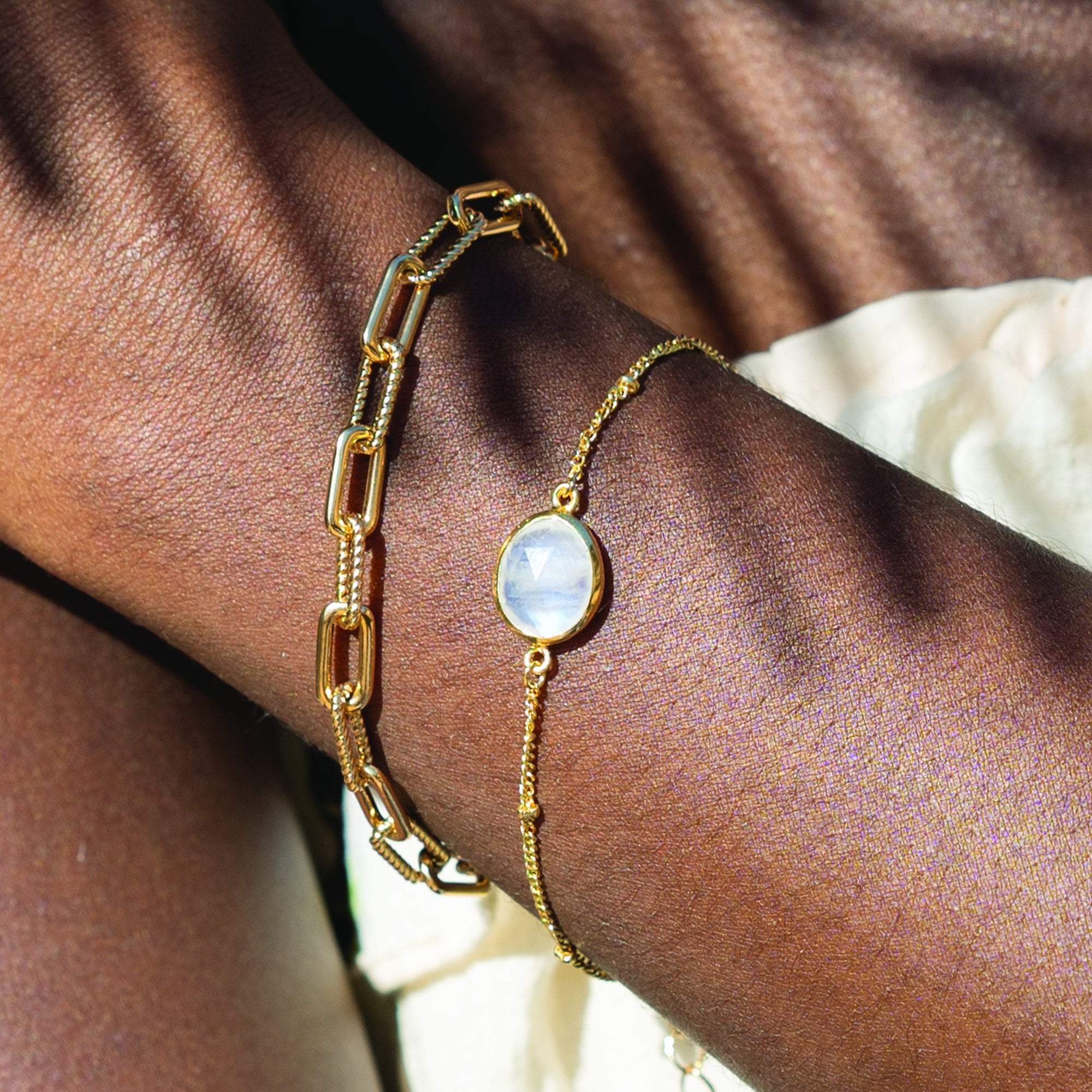 Antigua Gemstone Chain Bracelet
