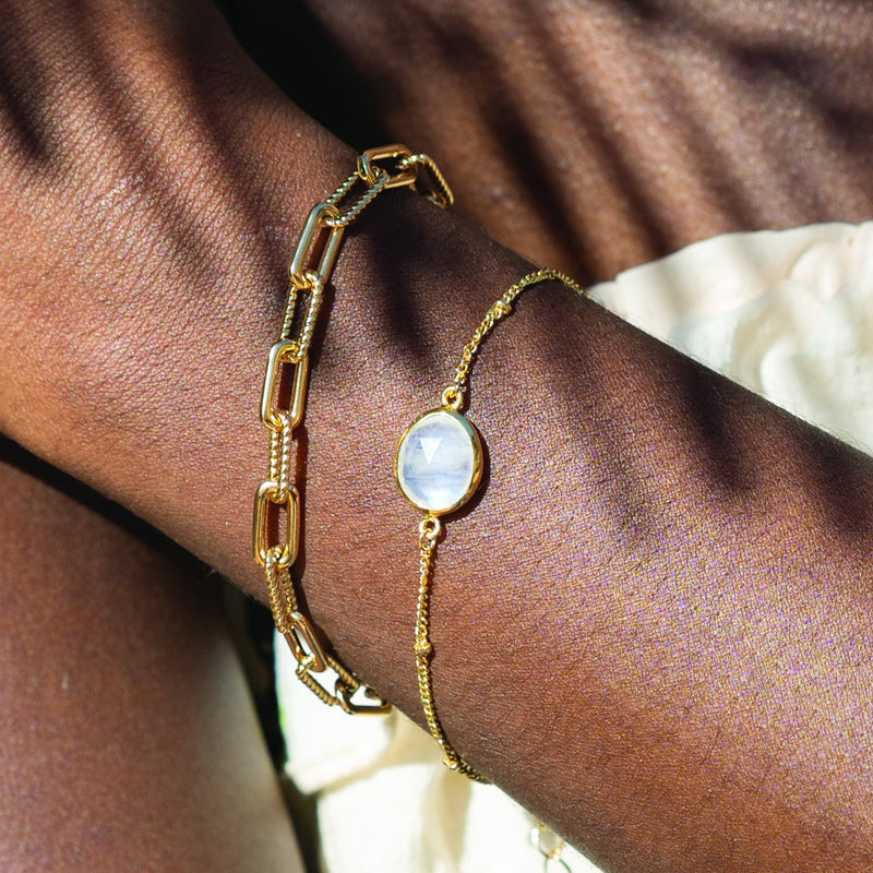 Antigua Gemstone Chain Bracelet