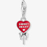 Charm Pendant Red Lollipop-Heart