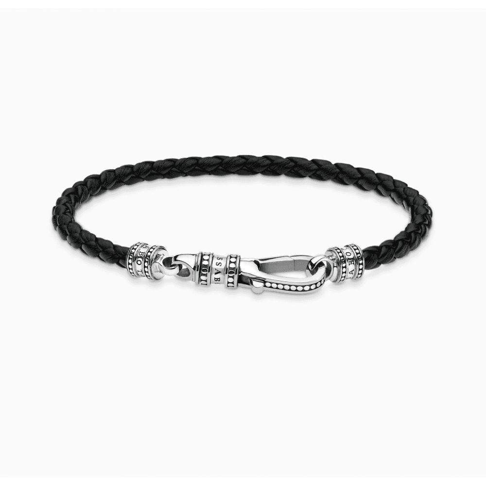 Leather Strap Silver Lobster Clasp