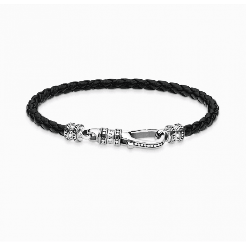Leather Strap Silver Lobster Clasp