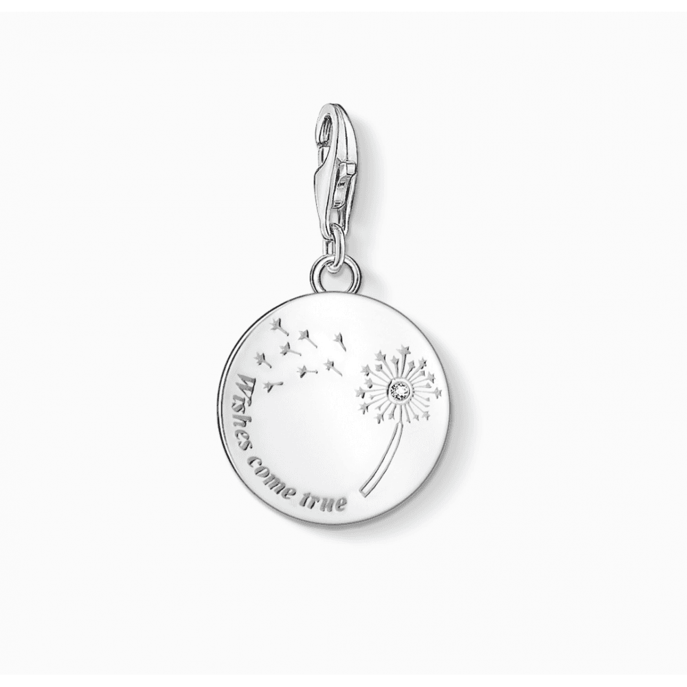Charm Pendant Dandelion Wishes Come True